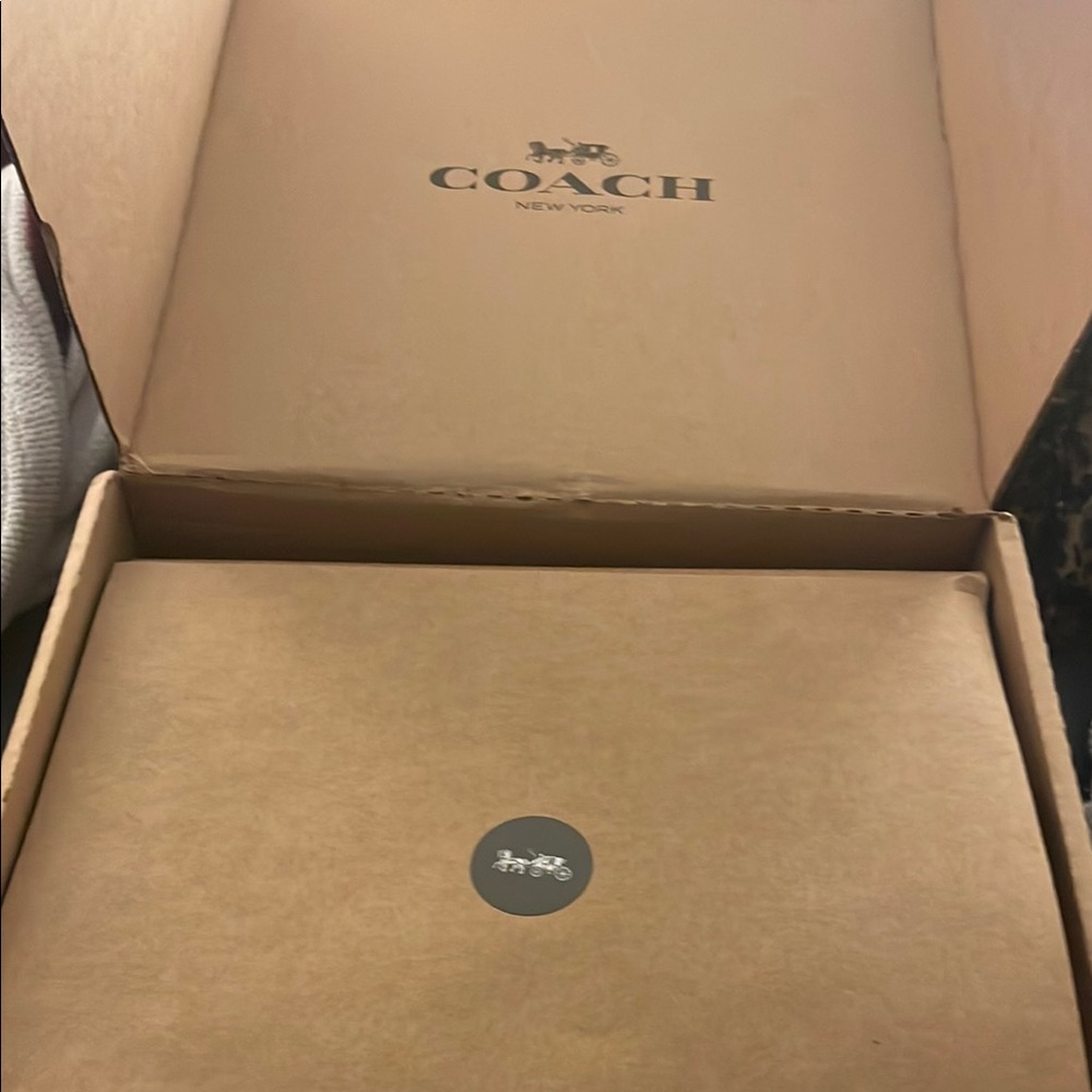 Coach Black and White Logo Box